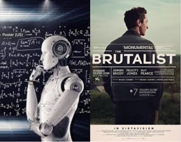 "The Brutalist" AI drama 

Photo Credits: 
AI: Use of Wikimedia Commons 
The Brutalist Movie Poster 